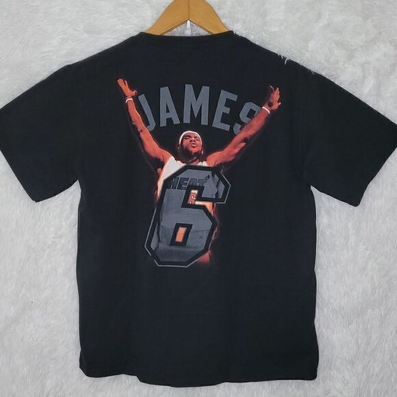Majestic Miami Heat Lebron James Shirt - Picture 1 of 5